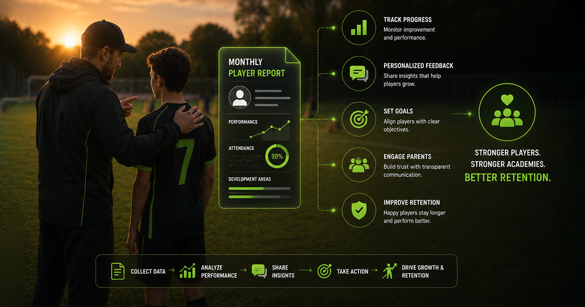 How Academies Can Use Monthly Player Reports to Improve Retention