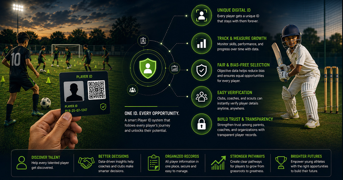Player ID System in Grassroots Football and Cricket: Why It Matters for Long-Term Development