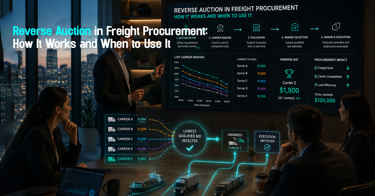Reverse Auction Freight Procurement: How It Works and When to Use It